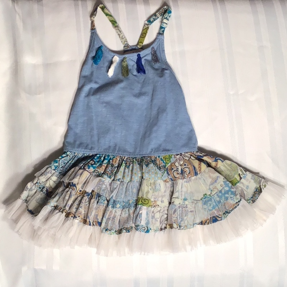 Mimi & Maggie tulle dress blue 3T